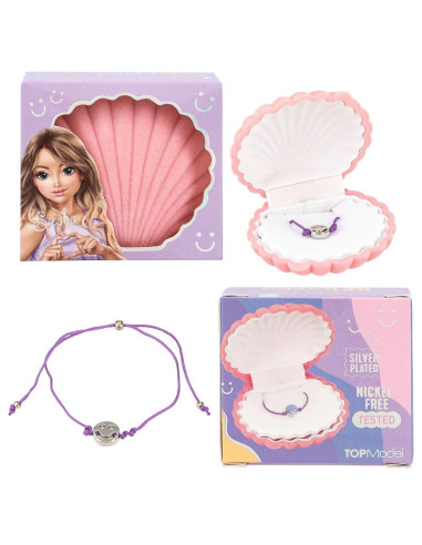 Topmodel coquillage à bijoux, bracelet inclus