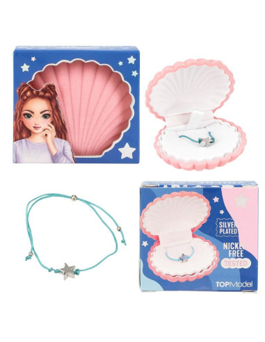 Topmodel coquillage à bijoux, bracelet inclus