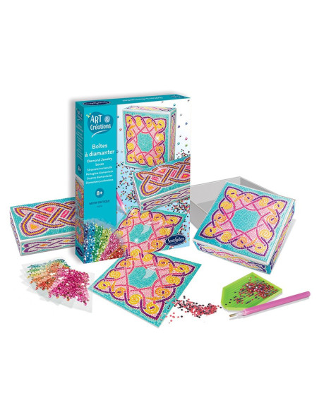 Art & creations - boite a bijoux a diamanter motifs celtiques
