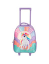 Ylvi trolley valise led à roulettes