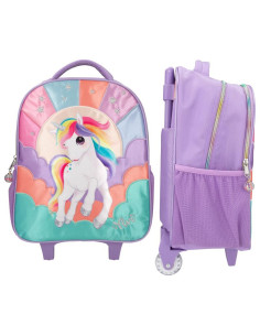 Ylvi trolley valise led à roulettes 2