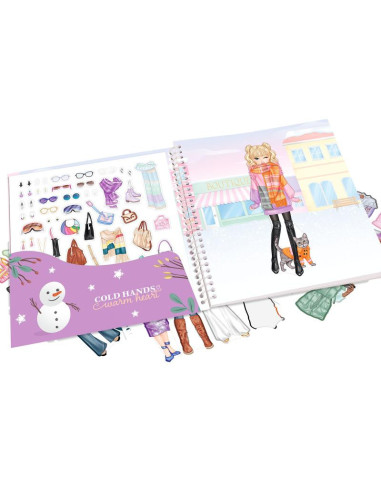 Topmodel dress me up winter wonder livre d'autocollants