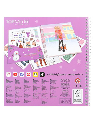 Topmodel dress me up winter wonder livre d'autocollants