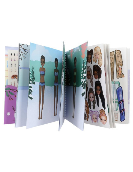 Topmodel dress me up winter wonder livre d'autocollants