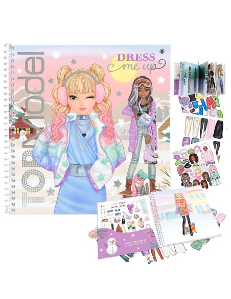 Topmodel dress me up winter wonder livre d'autocollants