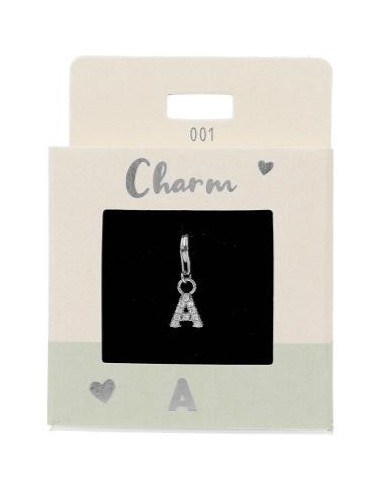 Pendentif - Lettre A argenté