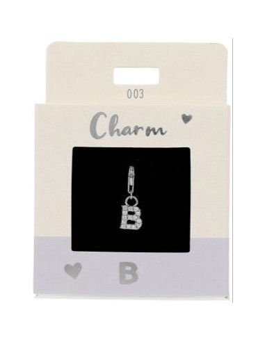 Pendentif - Lettre B argenté