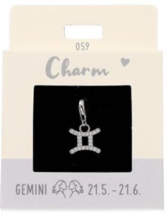 Charm Nr.59 Gémeaux argent