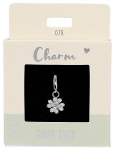 Charm Nr.78 Feuille de trèfle argent