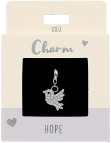 Charm Nr.80 Oiseau argent