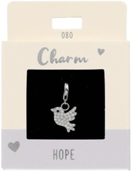 Charm Nr.80 Oiseau argent