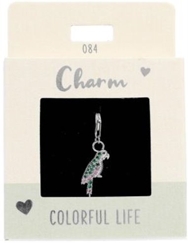 Charm Nr.84 Perroquet argent