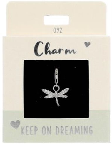 Charm Nr.92 Libellule argent