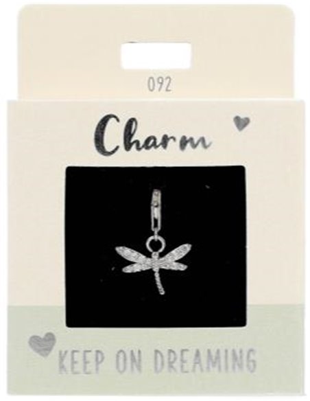 Charm Nr.92 Libellule argent