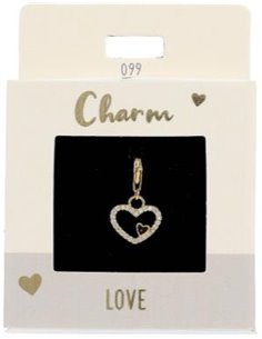 Charm Nr.99 Coeur or