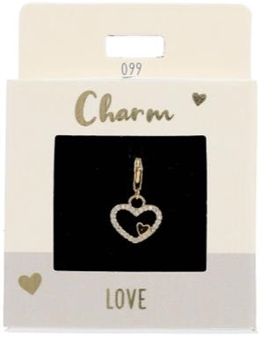 Charm Nr.99 Coeur or