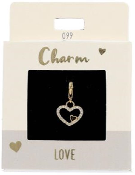Charm Nr.99 Coeur or