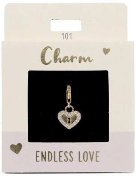 Charm Nr.101 Serrure de coeur or
