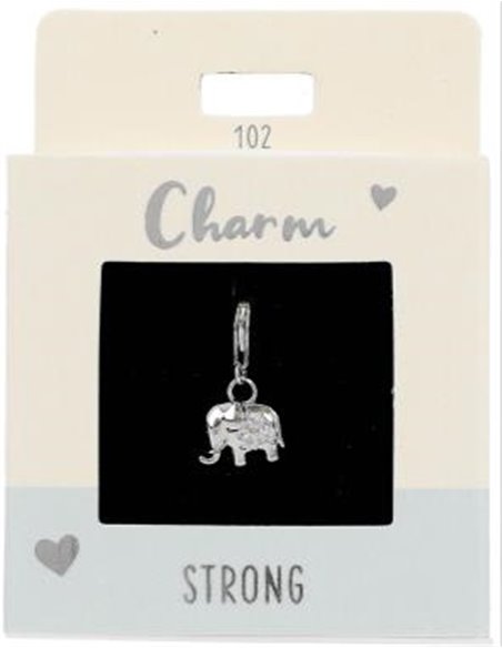 Charm Nr.102 Éléphant argent