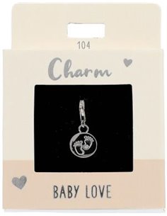 Charm Nr.104 Empreinte de pied argent