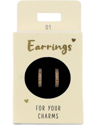Boucles d'oreille Nr.1 or pierres or
