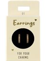 Boucles d'oreille Nr.1 or pierres or