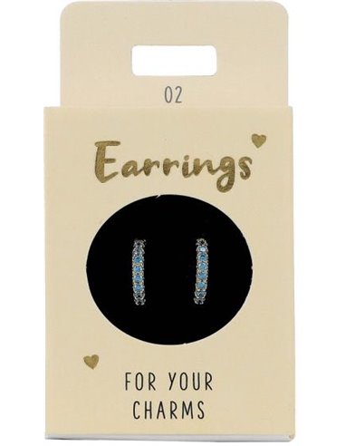 Boucles d'oreille Nr.2 or pierres bleu