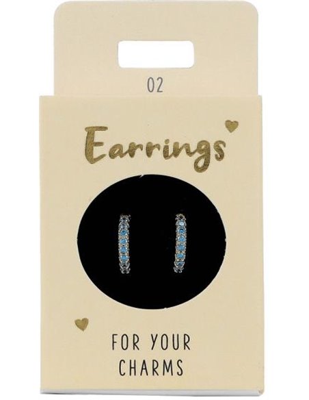 Boucles d'oreille Nr.2 or pierres bleu
