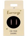 Boucles d'oreille Nr.4 or pierres rose