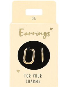 Boucles d'oreille Nr.5 or ovale