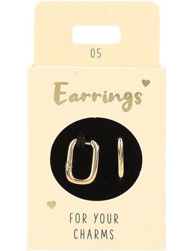 Boucles d'oreille Nr.5 or ovale