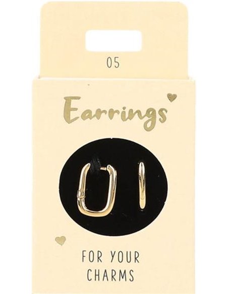 Boucles d'oreille Nr.5 or ovale