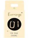 Boucles d'oreille Nr.5 or ovale