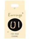 Boucles d'oreille Nr.7 or ovale pierres