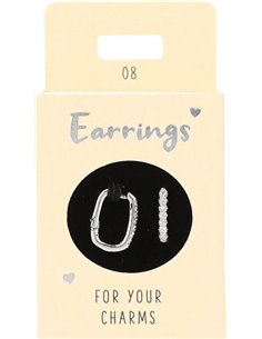 Boucles d'oreille Nr.8 argent ovale pierres