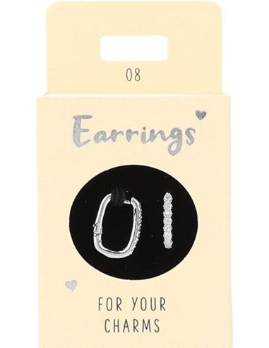 Boucles d'oreille Nr.8 argent ovale pierres