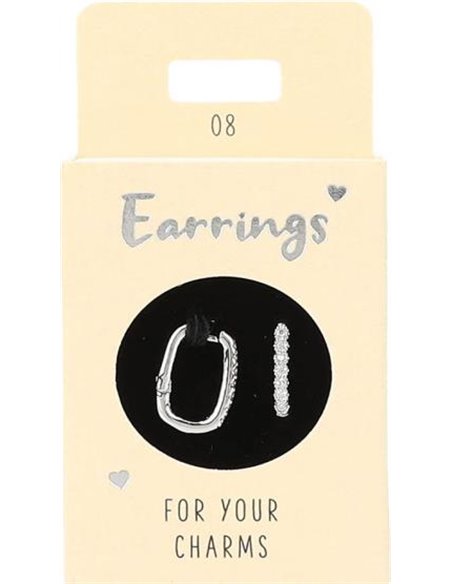 Boucles d'oreille Nr.8 argent ovale pierres