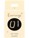 Boucles d'oreille Nr.13 or ovale pierres