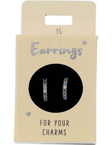 Boucles d'oreille Nr.15 argent pierres 