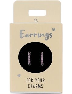 Boucles d'oreille Nr.16 argent pierres rose