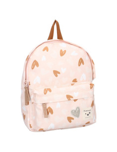 Sac à dos enfant coeurs - Rose/caramel 2