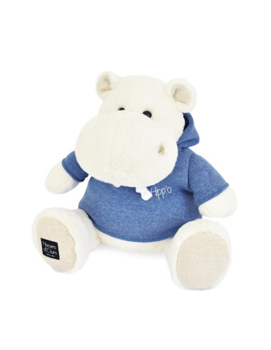 L'hippo - blanc avec sweat bleu jean