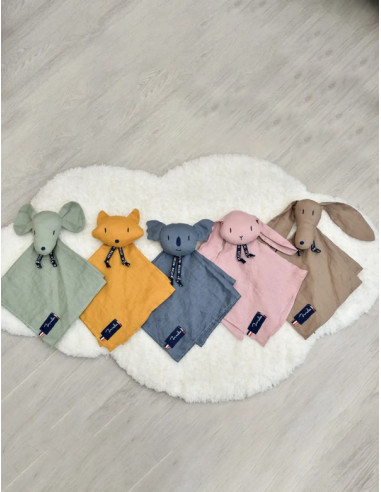 Perlipopette doudou renard safran - mailou