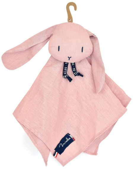 Perlipopette doudou lapin rose - mailou
