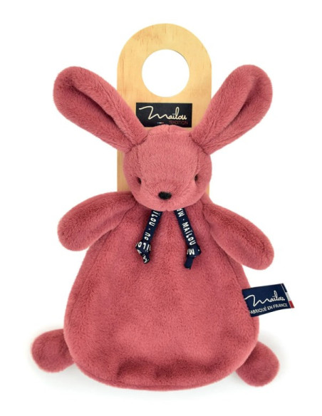 Doudou Lapin Bois de Rose