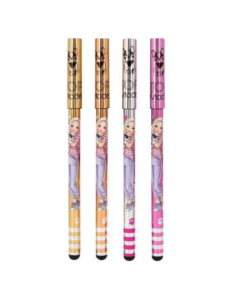 Set 4 Stylos Gel Paillettes Métalliques TOPModel