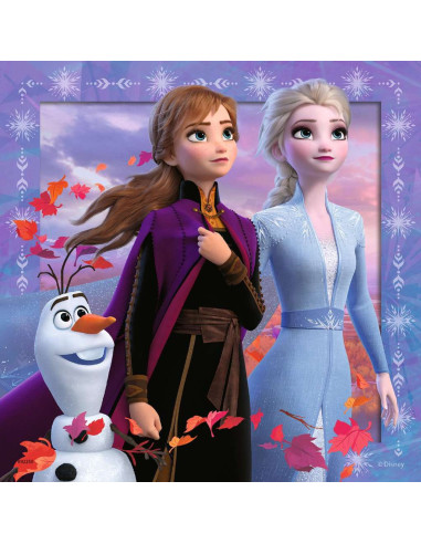 Puzzles La Reine des Neiges 2 - Le voyage commence | 3x49 pièces
