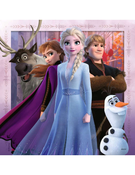 Puzzles La Reine des Neiges 2 - Le voyage commence | 3x49 pièces