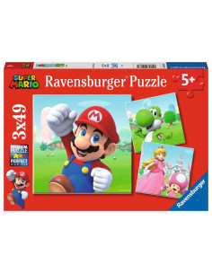 Puzzles Super Mario | 3x49 pièces Ravensburger pour enfants