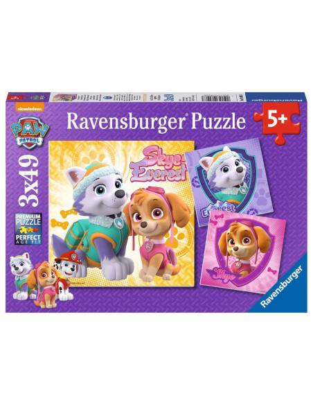 Puzzles Pat'Patrouille | 3x49 pièces Ravensburger Charmantes chiennes